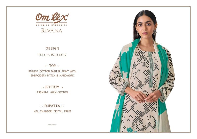 Omtex rivana cotton dress materials wholesale dealer in bharuch